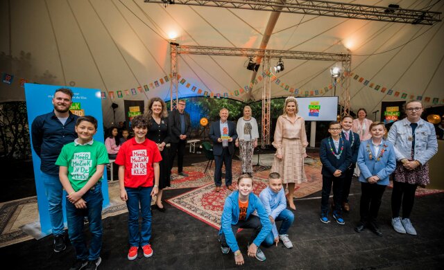 Koningin Máxima bij viering successen muziekonderwijs in Utrecht, Noord-Holland en Flevoland